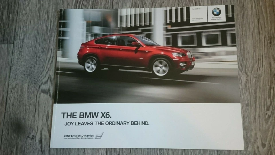 BMW X6 E71 xDrive35i 35i xDrive 50i V8 30d 40d diésel Reino Unido 67 páginas folleto 2010 Foto 1 de 1