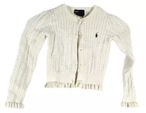 Ralph Lauren 6X girls vintage sweater cream preowned - Picture 1 of 6