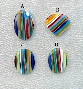 Multi Color Californian Surfite Cabochon Flat Back Cabochon Jewelry Making DK= - Picture 1 of 3