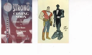 1999 AMERICA'S BEST COMICS TOM STRONG PROMO CARD #1 of 4 FOIL Alan Moore - Picture 1 of 1