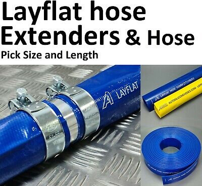 Layflat Hose Discharge Irrigation Lay Flat Joiner Included Extender Kit Join UP • 182.93£