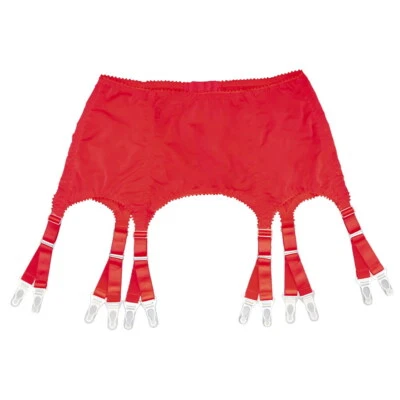 Luxallacki Stretchy Mesh Garter Belt with 6 Adjustable Y-straps and 12 Buckles - Image 1 of 4