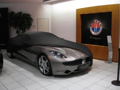 Vollgarage Car-Cover Schutzdecke Schwarz mit Spiegeltaschen für Fisker Karma Foto 1 de 3