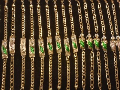 Pulsera San Judas Tadeo Oro Laminado ¡Vendedor de EE. UU.!! Foto 1 de 4