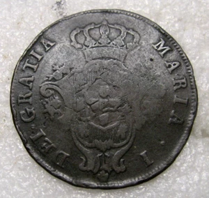 Moneda Portugal 1827 10 Reis, María I, km 309 - Imagen 1 de 2