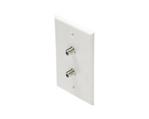 Steren TV Wall Plate 2-F81 2.5GHz White - Picture 1 of 1