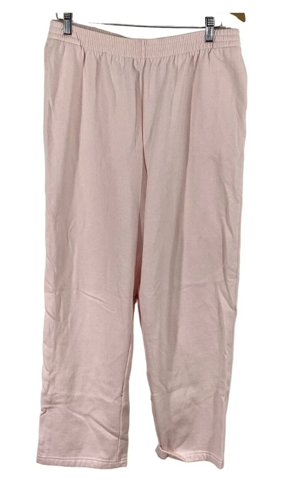 Pantalones Karen Scott Rosa Claro/Melocotón Talla 2X Cordón Cintura Hasta el Tobillo Foto 1 de 1