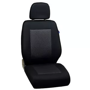Coprisedili nero e grigio per FIAT DUCATO coprisedile auto ANTERIORI SOLO SEDILE CONDUCENTE - Foto 1 di 6