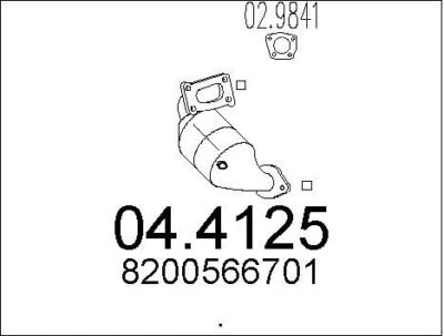 CATALYSEUR RENAULT SCÉNIC II 1.5 DCI,CLIO III 1.5 DCI,SCÉNIC III 1.5 DCI - Photo 1/2