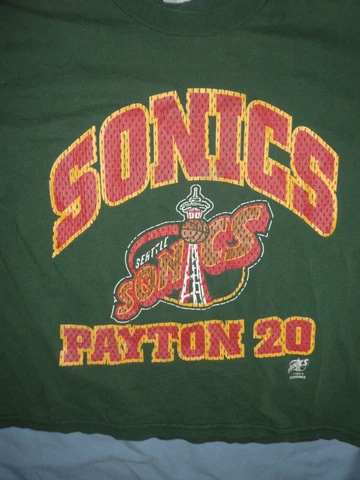YOUTH Gary PAYTON Seattle Sonics t-shirt 12/14 Cotton NBA Kids Cover