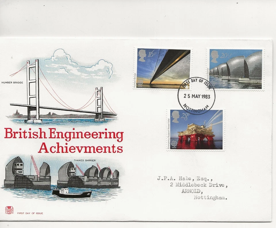 GB Comm/FDC - British Engineering Achievements - Nottingham - 1983 - (033) - Image 1 of 1