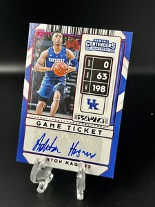 2020 Panini Contenders Draft Picks Game Ticket Red Ashton Hagans Auto