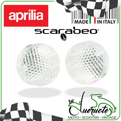 COPPIA VETRO FRECCE SCARABEO 50 RALLY SR 125 FRECCIA GEMMA ANTERIORE POSTERIORE - Immagine 1 di 2