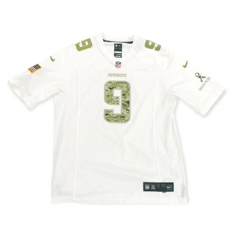 Dallas Cowboys Nike Tony Romo NFL Salute To Service Camo Jersey Mens Large White Cover