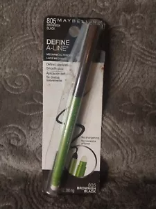 MAYBELLINE DEFINE-A-LINE EYELINER BROWNISH BLACK 805 - Picture 1 of 6