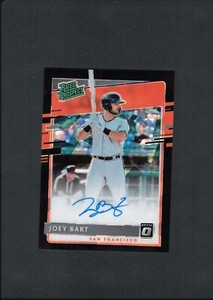 2020 Donruss Optic Joey Bart RCA Rated Prospect Black Cracked Ice 9/25