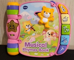 VTech Musical Rhymes Light-Up Talking Educational Book Great! - Picture 1 of 5