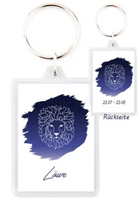 Llavero fotográfico signo zodiacal llavero regalo cumpleaños 6x4,5cm - Imagen 1 de 16