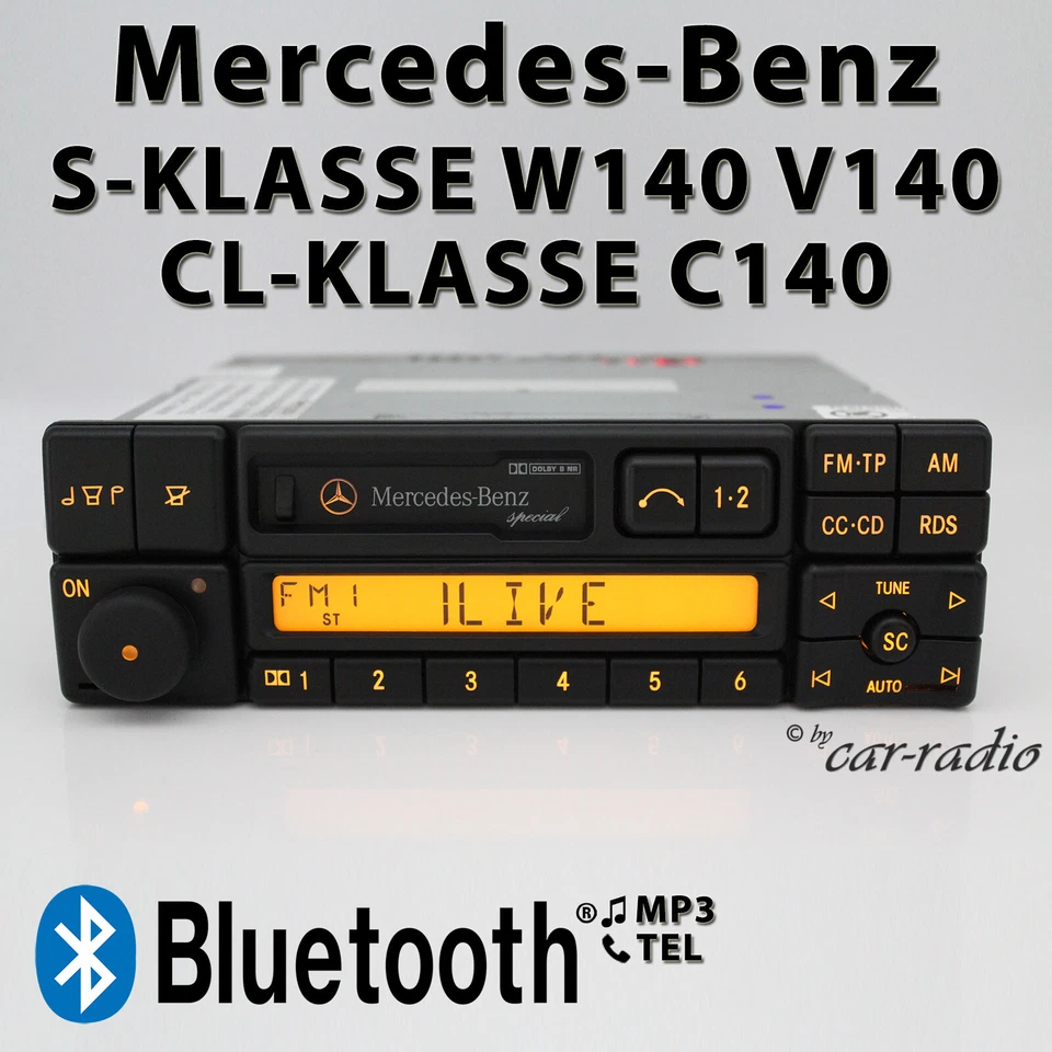 Original Mercedes W140 Radio Special BE2210 Bluetooth Radio MP3 CL S Klasse C140 - Bild 1 von 4