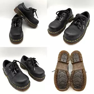 Vintage 90s England Dr. Martens Airwair 8833 4 Eye Heritage Steel Toe Boots W5 M4 - Bild 1 von 22