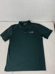 Camisa polo Nike Golf Tour Performance para hombre L Dri-Fit 3 botones verde Usada en excelente condición - Imagen 1 de 6