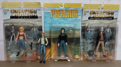Lote de figuras PREACHER 4 TULIP el santo de los asesinos JESSE cassidy DC DIRECT sin usar, en caja Foto 1 de 4