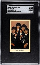 1966-68 Dutch Gum Unnumbered Set 3 Group 2 The Beatles Holding Medals SGC 4 RARE