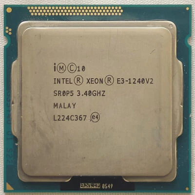 Intel Xeon E3-1240 V2 3.4 GHz Quad-Core SR0P5 5.0GT/s 8MB LGA1155 CPU Processor - Image 1 of 2