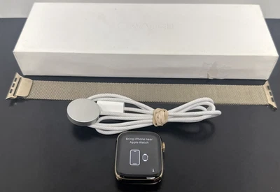 Apple Watch Series 9 Stainless Steel & Ceramic 64GB 45mm Wi-Fi + Cellular  A2984 - Image 1 of 4