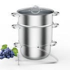 All-in-One 8.5 Qt Stainless Steel Juice Steamer - Large Batch Juicing, Cooking
