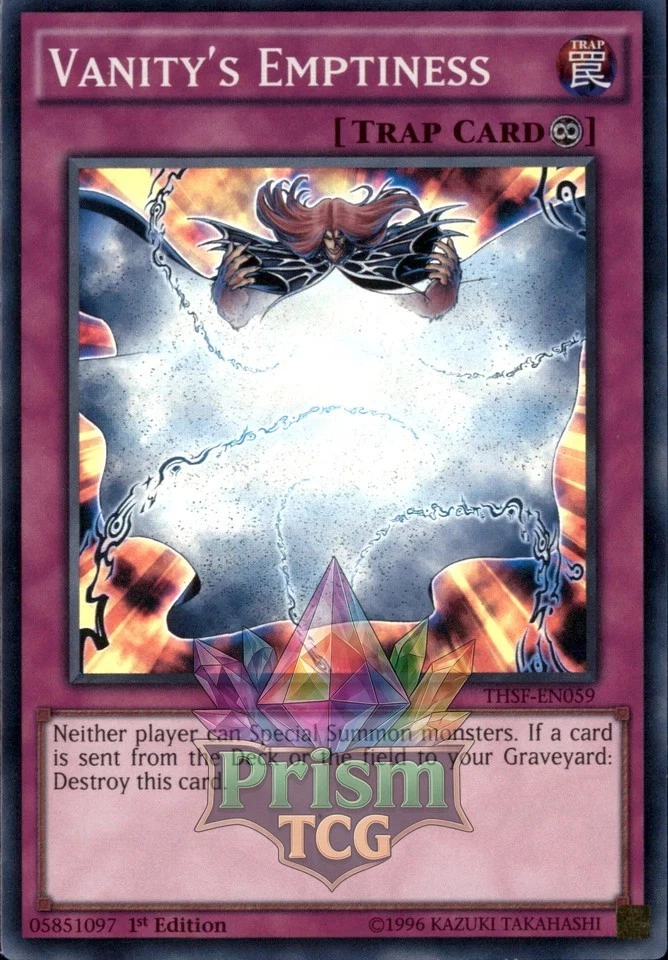 1st ed Vanity's Emptiness super rare THSF-EN059 Yugioh - Image 1 of 1