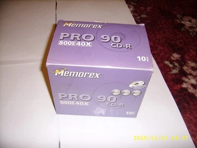 Bundle of 7 Memorex Pro 90 CD-R 800mb/40x - NEW & SEALED - Image 1 of 4