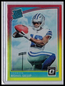 Donruss Optic #174 2018 Michael Gallup rojo y amarillo - Imagen 1 de 2