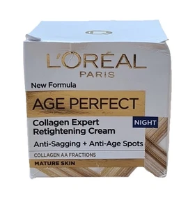 L'Oreal Paris Age Perfect Rehydrating Day Cream 50ML & RE-HYDRATING NIGHT CREAM  - Picture 1 of 5