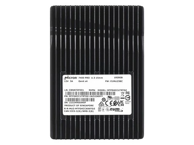 Hard drive Micron 1.92TB NVMe PCIe 4.0 U.3 2.5" RI MTFDKCC1T9TDZ-1AZ1ZABYY - Image 1 of 4