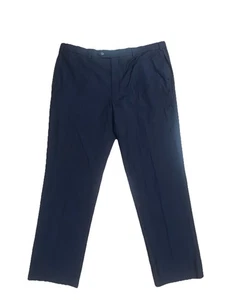 Brooks Brothers Madison Fit Dress Pants Mens 44W/32L Navy Blue Wool Blend - Picture 1 of 10