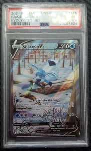 Glaceon V (EVS 175) Glaziola ★ Evolving Skies ★ Pokemon TCG ★ PSA 9 mint ★ EN - Bild 1 von 3