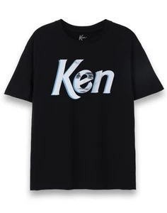 Camiseta de manga corta Barbie negra con logotipo Ken Face para hombre - Imagen 1 de 39