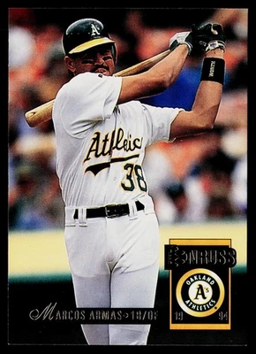 1994 Donruss #51 Marcos Armas Oakland Athletics - Image 1 of 2