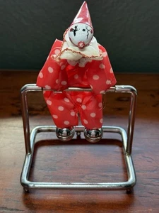 Vintage Clown Perpetual Motion Spinner Weighted Steel Desktop Toy - Picture 1 of 10