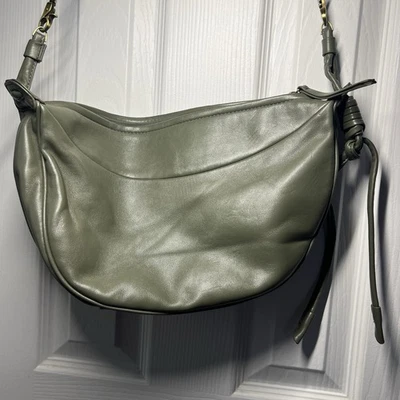 Bolso Bandolera Anthropologie - Cartera Hobo Bandolera Cuero Sintético Verde Oscuro Foto 1 de 4