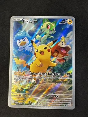 Pikachu 027 Sv: Scarlet & Violet Promo Cards Holo Pokemon - Image 1 of 4