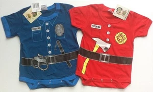 POLICEMAN OR FIREMAN ROMPERS! - Picture 1 of 3