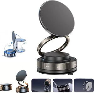 Soporte magnético para teléfono con succión al vacío Soporte universal para teléfono celular Soporte giratorio 360° - Imagen 1 de 15