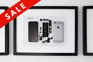 Framed Disassembled iPhone 6 | Wall Art | Unique gift for  lovers - Picture 1 of 5