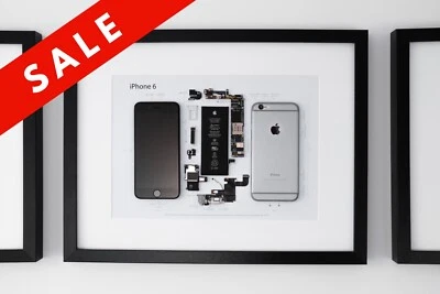 Framed Disassembled iPhone 6 | Wall Art | Unique gift for  lovers - Image 1 of 4