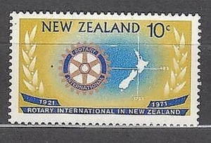 New Zealand - Mail 1971 Yvert 531 MNH Rotary - Foto 1 di 1