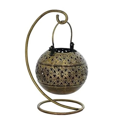 Antiguo Candelabro Tealight Acabado Dorado Artículo Decorativo -1 pieza Foto 1 de 4