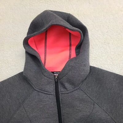 RBX ACTIVE Hoodie Womens Medium Gray Funnel Scuba Hood Thumbhole Training Jacket - Image 1 of 4