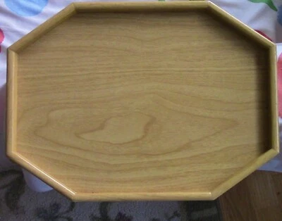 Wooden Sofa Spring Arm Clip On Snack Table - Chair Armrest Tray W/Edges - Image 1 of 4